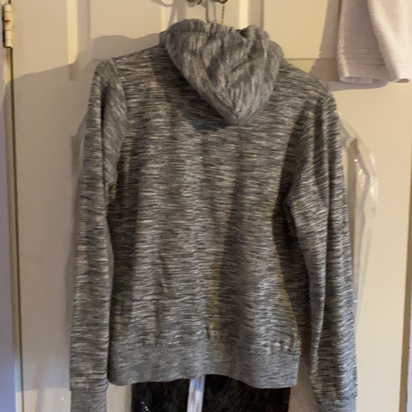 Grey sweatshirt with Hoodie - Picture 3 of 5
